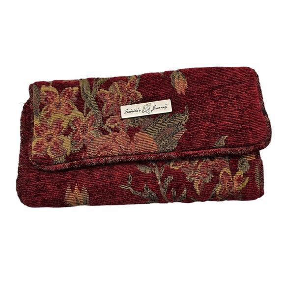 Isabella's Journey Jewelry Case Red Tapestry Brocade - Picture 1 of 4